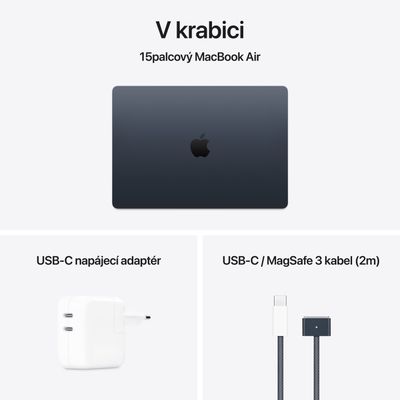 Apple MacBook Air 15,M4 chip 10-core CPU/10-core GPU,16GB,512GB SSD - Midnight