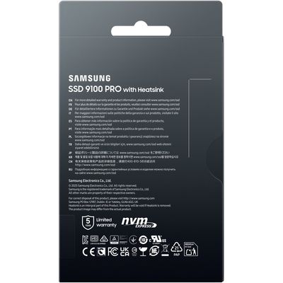 Samsung 9100 PRO 1TB NVMe PCIe 5.0 + Heatsink