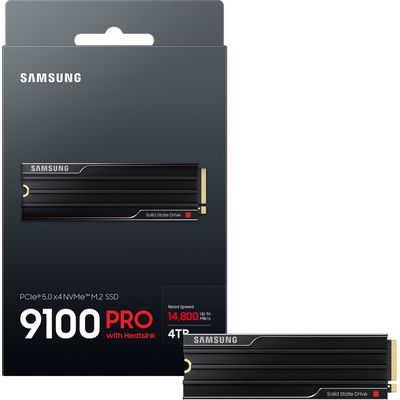 Samsung 9100 PRO 4TB NVMe PCIe 5.0 + Heatsink