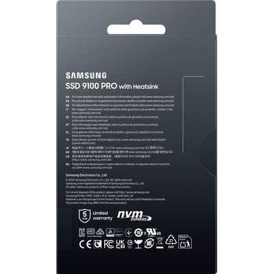 Samsung 9100 PRO 4TB NVMe PCIe 5.0 + Heatsink
