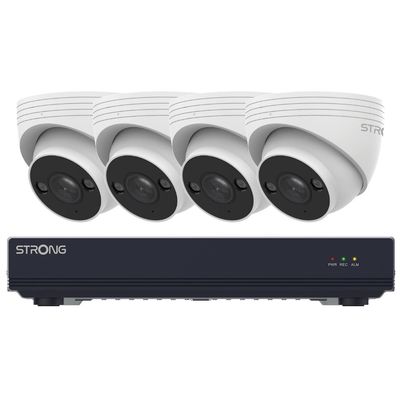 Strong TUR05DL0-P PoE KIT/ 1x NVR NVR1120-8P/ 4x IP kamera TUR05DL0-P Turret