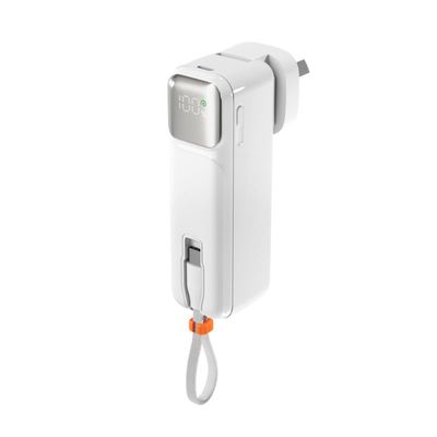 Epico Travel UltraPack 2in1 5000mAh Power Bank and Wall Charger ET30 - bílá