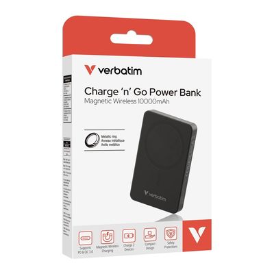 Verbatim Charge n Go Essentials, 10 000mAh, černá