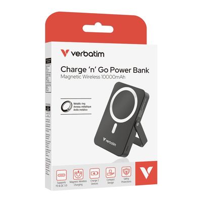 Verbatim Charge n Go, 10 000mAh černá