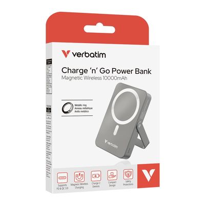 Verbatim Charge n Go, 10 000mAh šedá