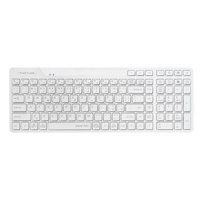 A4tech FStyler FBK27C AS, bezdrátová Dual mode Bluetooth+2,4G klávesnice, CZ, bílá