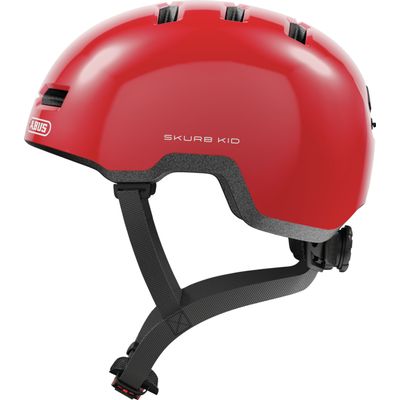 Abus Skurb Kid shiny red vel.M (50-55) / dětská helma