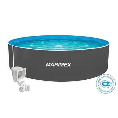 Marimex Bazén Orlando 4,57x1,07 m - ŠEDÝ, bazén, fólie, skimmer (10303044)