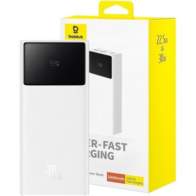 Powerbanka Baseus Star-Lord 20000mAh, 30W bílá