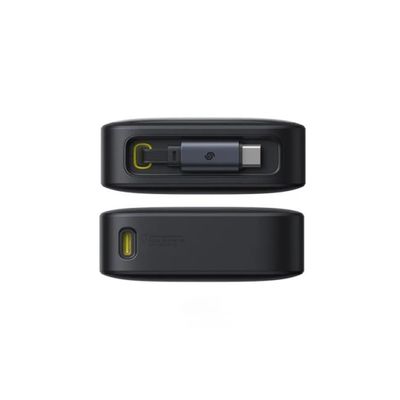 Powerbanka Baseus Free2Pull 20000mAh, 65W, s kabelem USB-C černá