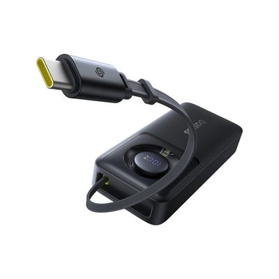 Powerbanka Baseus OS Free2Pull 10000mAh, 30W, s kabelem USB-C černá