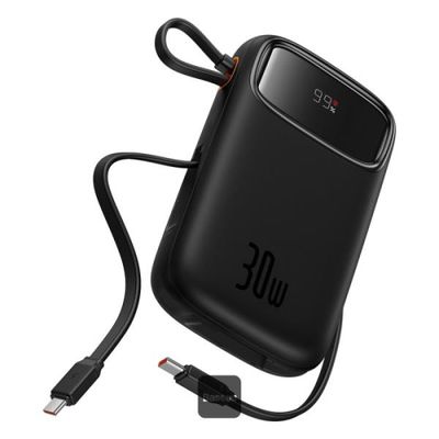 Powerbanka Baseus Qpow2 20000mAh, 30W, s kabelem USB-C černá
