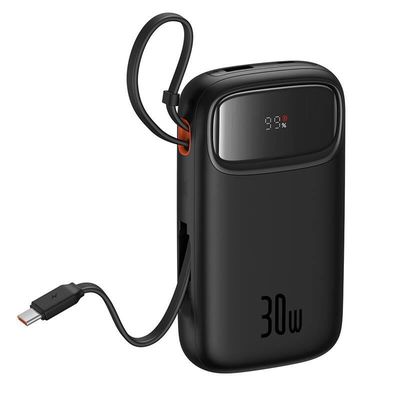 Powerbanka Baseus Qpow2 20000mAh, 30W, s kabelem USB-C černá