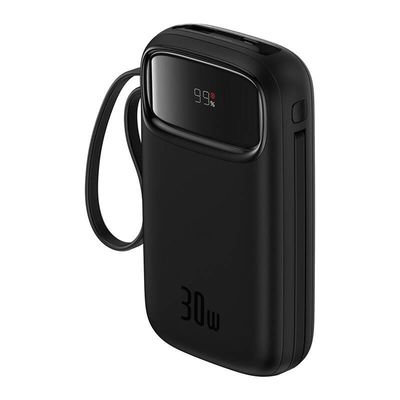 Powerbanka Baseus Qpow2 20000mAh, 30W, s kabelem USB-C černá