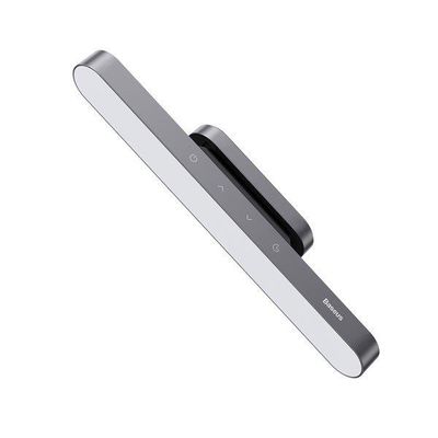 Nabíjecí magnetická stolní LED lampa Baseus s plynulým stmíváním šedá
