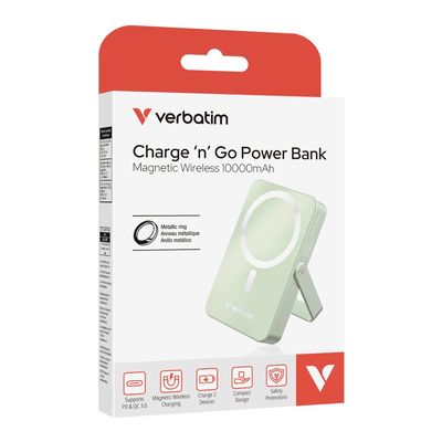 Verbatim Charge n Go, 10 000mAh zelená