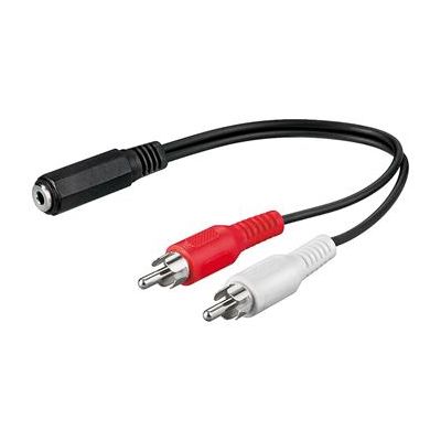 PremiumCord Kabel Jack 3.5mm-2xCINCH F/M 20cm