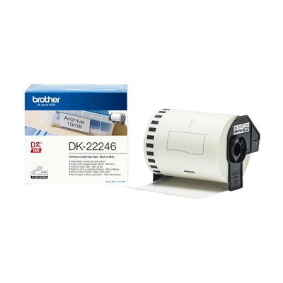 Brother DK-22246 (papírová role 103mm x 30,48m) - rozbalené / použité
