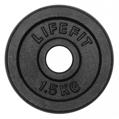 LifeFit Kotouč 1,5kg, kovový, pro 30mm tyč