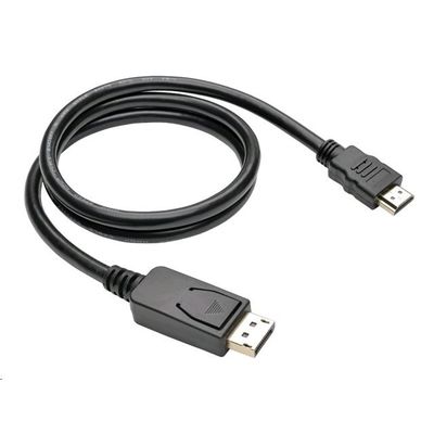 C-TECH DisplayPort -> HDMI, 1m, černý - rozbalené / použité