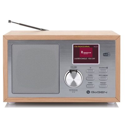 GoGEN DAB 620 BTCS, hnědý/stříbrný