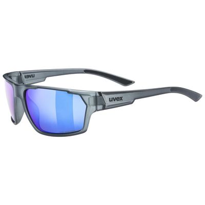Sluneční brýle UVEX Sportstyle 233 P, smoke mat/polavision mirror blue (cat.3)