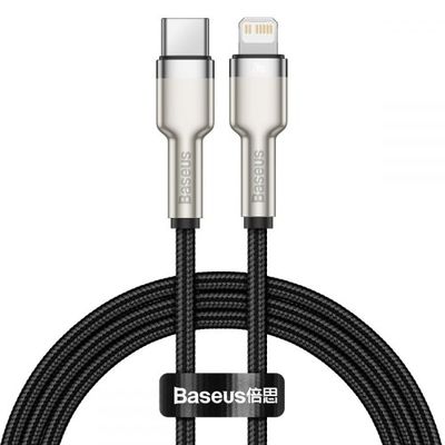 Baseus Cafule Series nabíjecí/datový kabel USB-C na Lightning PD 20W 1m, černá - rozbalené / použité