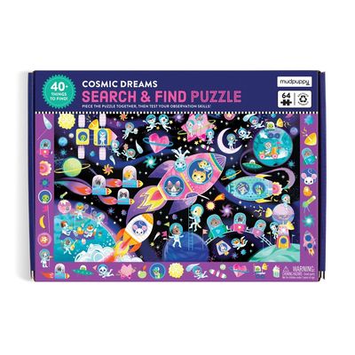 Mudpuppy Puzzle Hledej a najdi Vesmírné sny 64 dílků