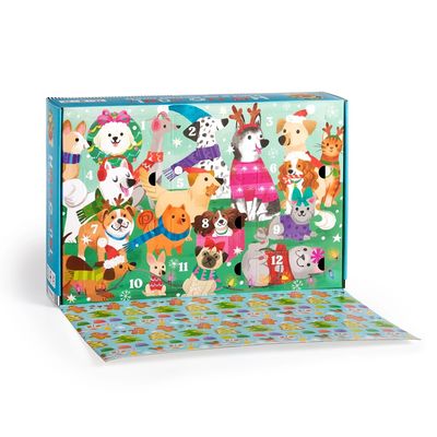 Mudpuppy Puzzle Předvánoční odpočítávání sada 12 ks