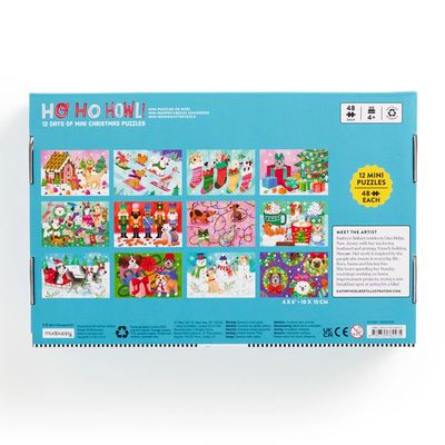Mudpuppy Puzzle Předvánoční odpočítávání sada 12 ks