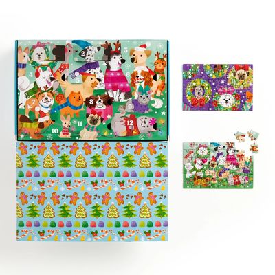 Mudpuppy Puzzle Předvánoční odpočítávání sada 12 ks