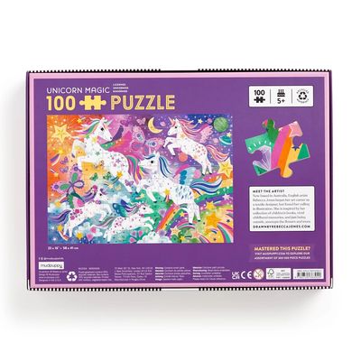 Mudpuppy Puzzle Kouzelní jednorožci 100 dílků