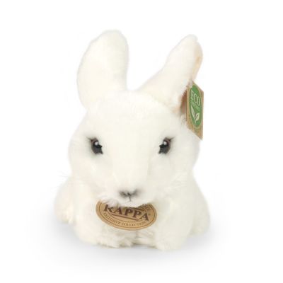 Rappa Plyšový králík bílý 18 cm ECO-FRIENDLY