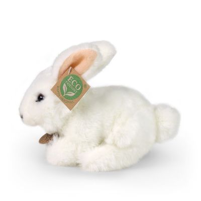 Rappa Plyšový králík bílý 18 cm ECO-FRIENDLY