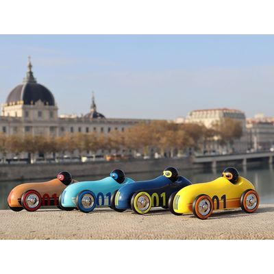 Vilac Dřevěné auto Old Sport Compet tyrkysové