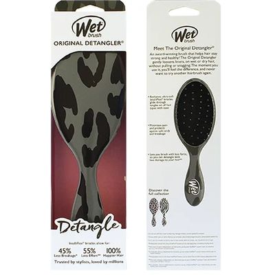 Wet Brush Original Detangler Safari kartáč na vlasy Dark Grey Leopard