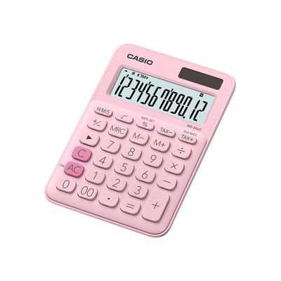 Casio MS 20 UC PK Stolní kalkulačka, růžová - rozbalené / použité