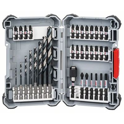Bosch Sada 35 kusů Pick and Click spirálových vrtáků Impact Control HSS a šroubovacích nástavců (2.607.017.567) - rozbalené / použité