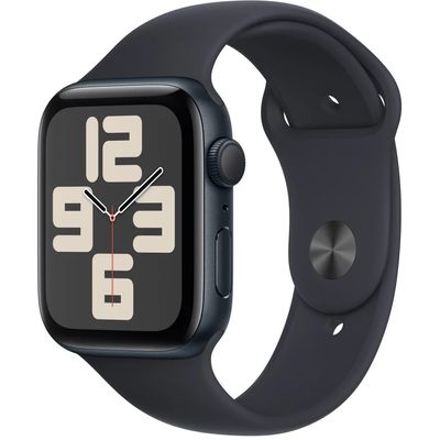 Apple Watch SE 44mm Temně inkoustový hliník s temně inkoustovým sportovním řemínkem - S/M - rozbalené / použité