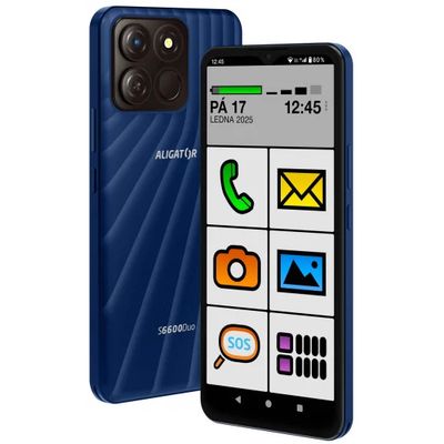 ALIGATOR S6600 Senior 4+64GB modrý - rozbalené / použité