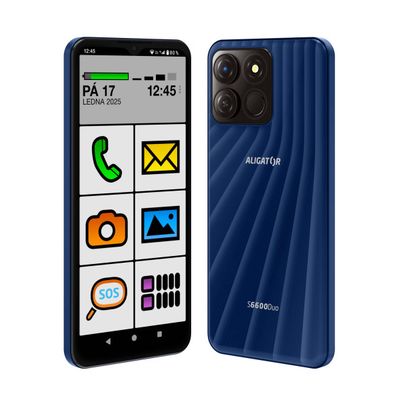ALIGATOR S6600 Senior 4+64GB modrý - rozbalené / použité