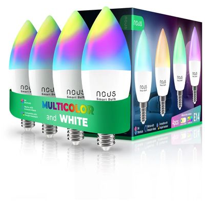 NOUS P4 WiFi Tuya RGB E14 (4ks)