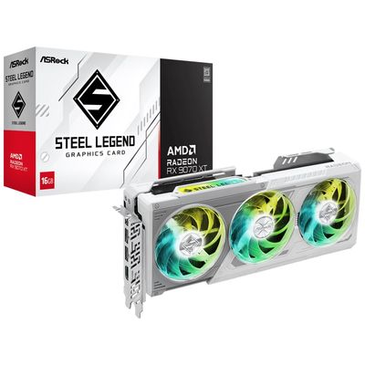 ASRock Radeon RX 9070 XT Steel Legend 16GB
