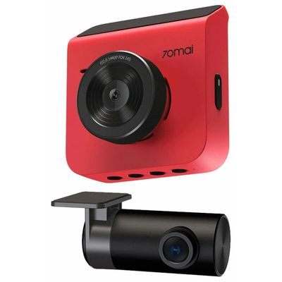 70mai Dash Cam A400 QHD Red + Rear Cam RC09 Set