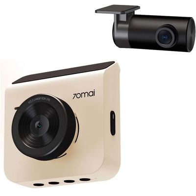 70mai Dash Cam A400 QHD Ivory + Rear Cam RC09 Set