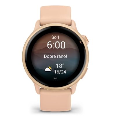 Garmin vivoactive 6 Metallic Pink Dawn / řemínek Pink Dawn