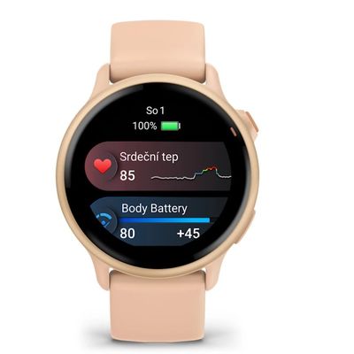 Garmin vivoactive 6 Metallic Pink Dawn / řemínek Pink Dawn