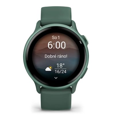 Garmin vivoactive 6 Metallic Jasper Green / řemínek Jasper Green