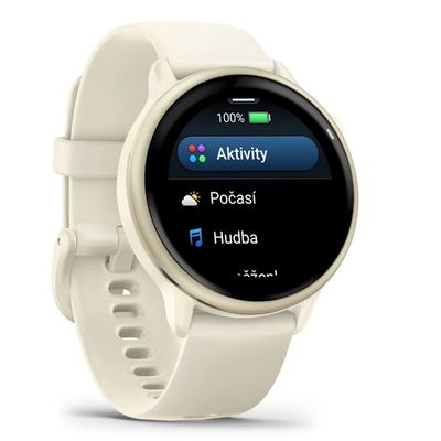 Garmin vivoactive 6 Lunar Gold / řemínek Bone