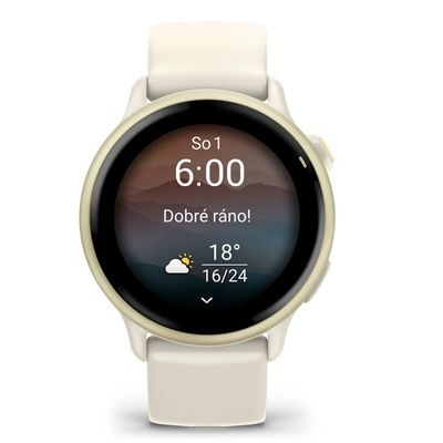 Garmin vivoactive 6 Lunar Gold / řemínek Bone